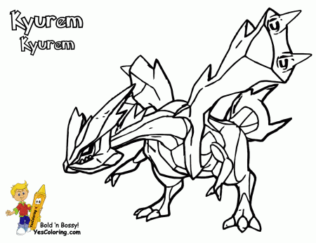 Coloring Page Pokemon Black Kyurem Ex - Coloring Pages For All Ages