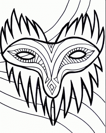 Mardi Gras Mask Coloring Pages Coloring Pages For Kids #cLB ...