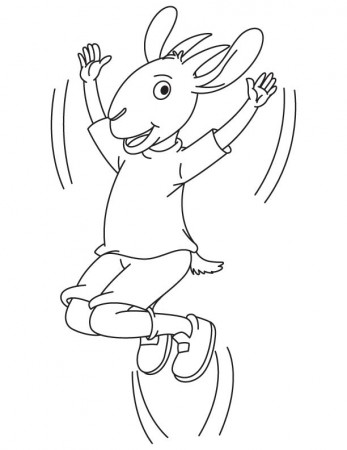 Goat jump coloring page | Download Free Goat jump coloring page ...