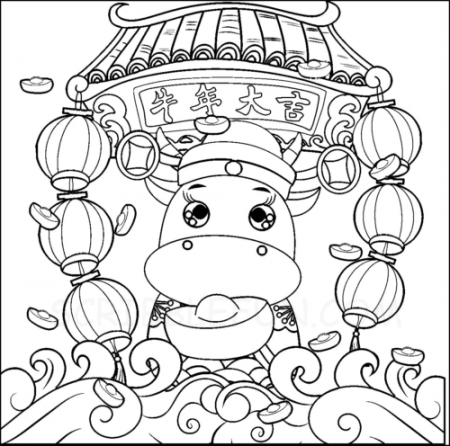 20 Free Chinese New Year 2021 Coloring Pages Printable