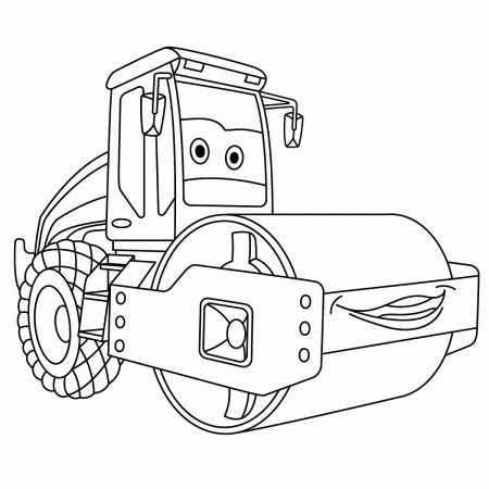 Road Roller Printable Coloring Pages - Construction Coloring Pages - Coloring  Pages For Kids And Adults
