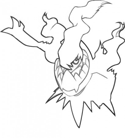 Darkrai 2 coloring page Coloring Page - Anime Coloring Pages