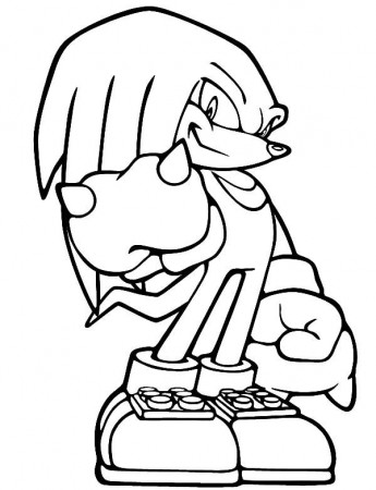 Knuckles confident of his strength coloring pages download print online coloring  pages for free – Artofit