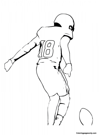 Justin Jefferson Free Coloring Pages - Justin Jefferson Coloring Pages - Coloring  Pages For Kids And Adults