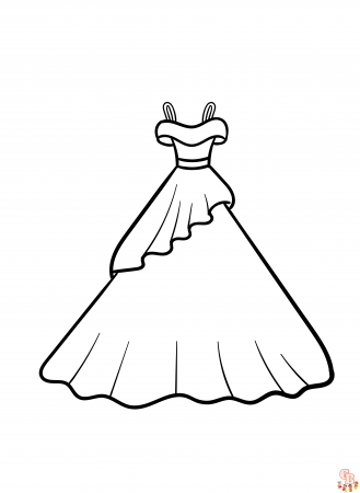 Dress Coloring Pages: Free and Printable Sheets for Kids