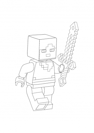 Pin em Minecraft coloring pages