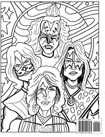 Kiss coloring book: KISS Band Members Coloring Pages for Adults Fan  Relaxation Gift : Parker, Donna: Amazon.sg: Books