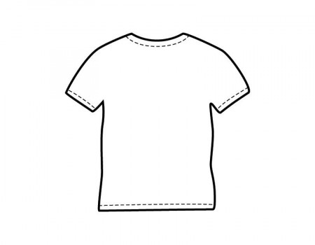 Printable T-Shirt coloring page from FreshColoring.com | Shirt template,  Blank t shirts, Colorful shirts