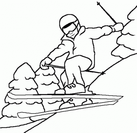 Seasonal Colouring Pages Winter Sports Coloring Pages - Gianfreda.net