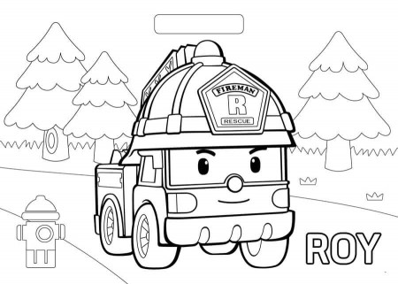 Robocar Poli Roy Coloring Page - Free Printable Coloring Pages for Kids