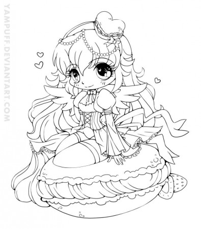This lineart was made for the 2013 Halloween coloring contest of For more  info, click here: cu… | Chibi coloring pages, Love coloring pages, Princess coloring  pages