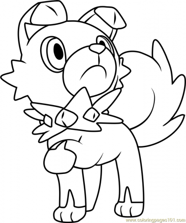 Rockruff Pokemon Sun and Moon Coloring Page for Kids - Free Pokemon Sun and  Moon Printable Coloring Pages Online for Kids - ColoringPages101.com | Coloring  Pages for Kids