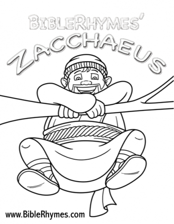 Best Photos of Zacchaeus Bible Story Coloring Pages - Zacchaeus ...