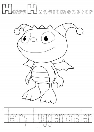 Henry hugglemoster printable coloring pages - Kids Coloring Pages