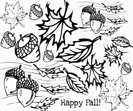 Fall Coloring Pages To Print | Free Coloring Sheet