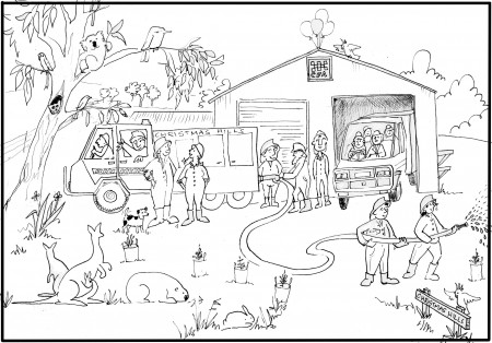 Firefighter Truck Coloring Pages Fire Safety Coloring Pages ...