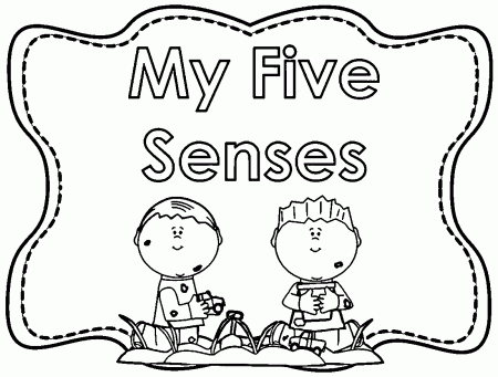 My Five Senses Coloring Page | Wecoloringpage