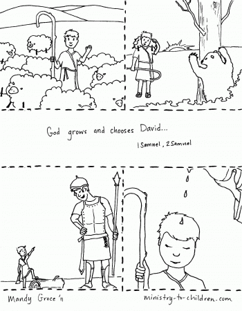 Exercise David And Goliath Free Coloring Sheet And Lesson Plan ...