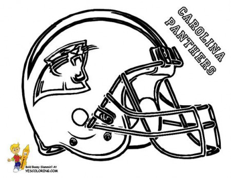 Coloring pages, Football and Panthers