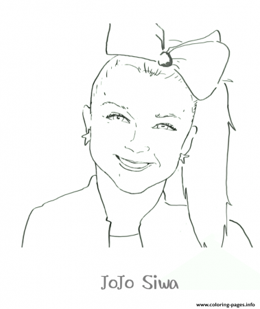 Print Printable Jojo Siwa coloring pages | Birthday coloring ...