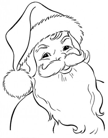 Drawing Of Santa Claus | Free Coloring Pages on Masivy World