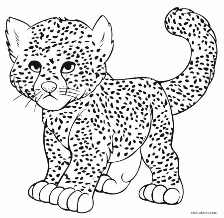 Trend Cheetah Color Page 54 In Picture Coloring Page with Cheetah ...