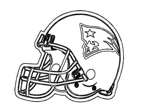 NFL Football Helmet For Games Coloring Page For Kids | NFL ...