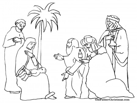 Let's Celebrate!: Three Kings Day Coloring Pages - Los Tres Reyes Magos