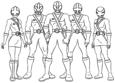 Power rangers coloring pages | The Sun Flower Pages