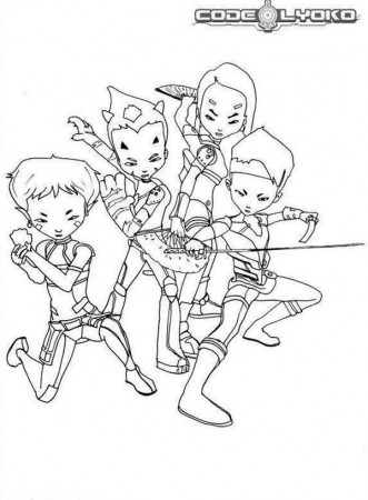 Drawing Characters Code Lyoko Coloring Pages | Batch Coloring
