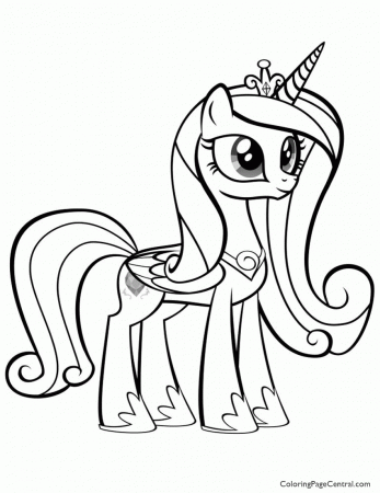 My Little Pony Coloring Pages Princess Cadence And Shining Armor ...