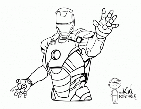 Coloring Pages Iron Man Printable - High Quality Coloring Pages
