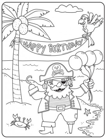 Happy Birthday Pirate | crayola.com