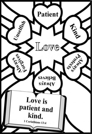 Coloring Page Valentines Day | Sunday school, Sunday school ...