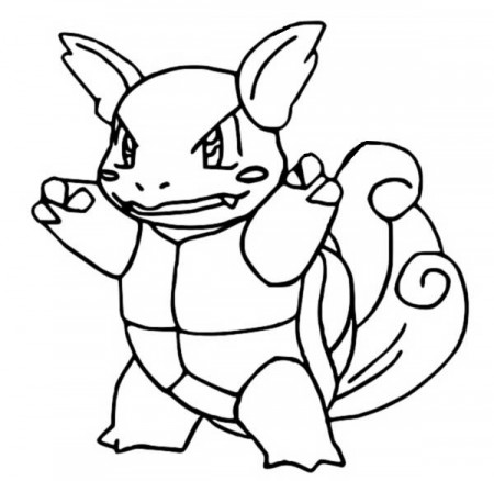 Coloring Pages Pokemon - Wartortle - Drawings Pokemon