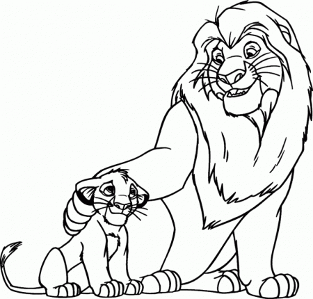 Free Coloring Book Pages Lion King | Online Coloring Pages