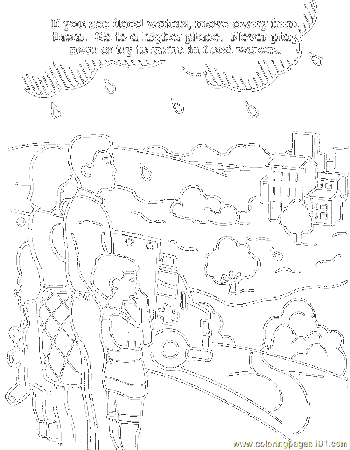 Safety Coloring Sheets
