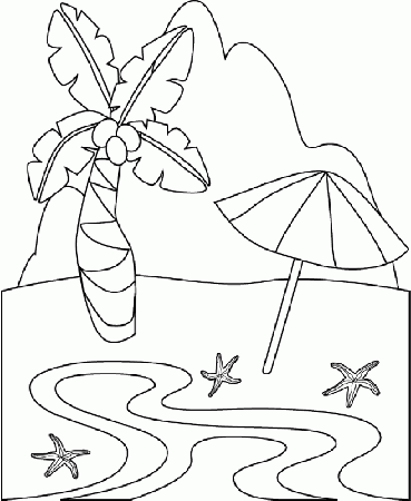 Seashore Coloring Pages Printable