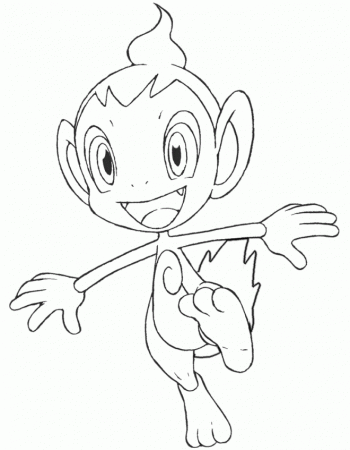 wapokemon chimchar Colouring Pages