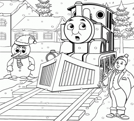 Thomas Coloring Pages : Thomas And Friends Surprised Coloring Page 