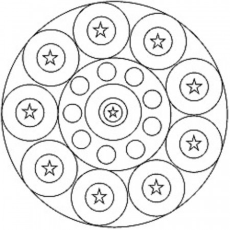 Easy Mandala Coloring Pages | 99coloring.com