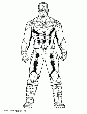 Captain America - Captain America: The Winter Soldier coloring page