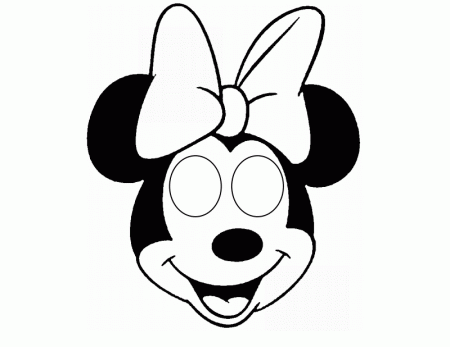 Minnie Mouse Printable Mask - Free | CARNEVALE