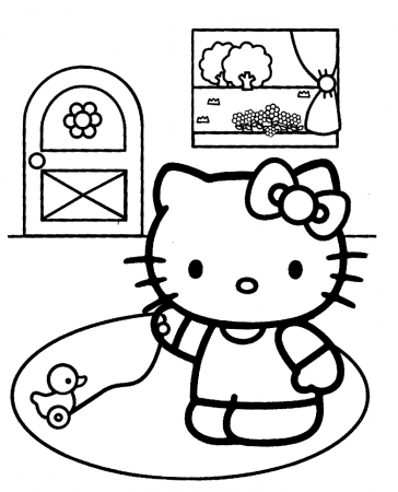 Hello Kitty for coloring : Mad about Kitty