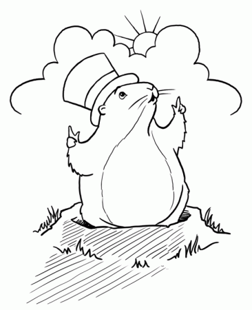 Groundhog Coloring Pages To Print | Online Coloring Pages