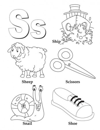 My A to Z Coloring Book Letter S coloring page | Download Free My 