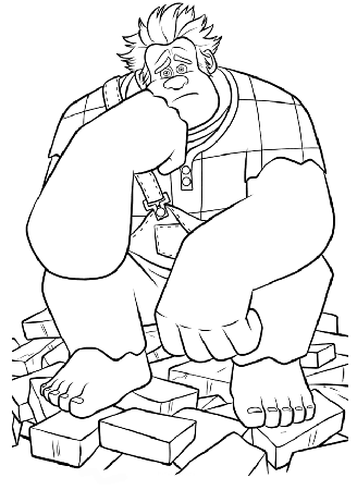 Wreck It Ralph Colouring Pages Wallpaper