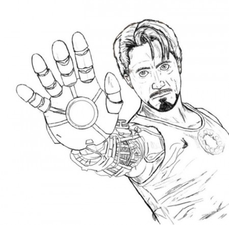 Cool Tony Stark Coloring Pages - Superheroes Coloring Pages on 