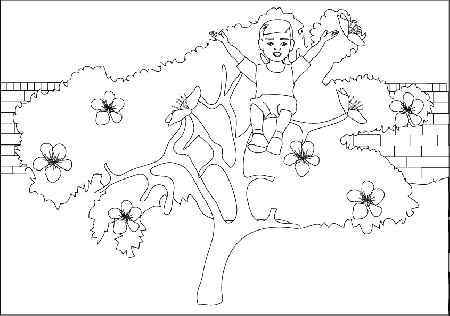 Selfish children Colouring Pages