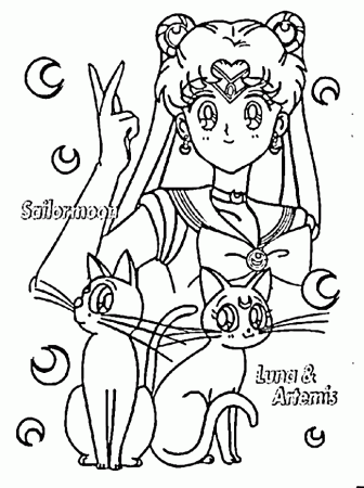 Sailor Moon Coloring Pages (22 of 34)